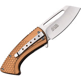 Mtech Linerlock A/O Bronze Aluminum Folding 3Cr13 Stainless Pocket Knife A1197BR