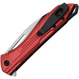 Mtech Linerlock A/O Red Aluminum Folding 3Cr13 Stainless Pocket Knife A1204RD