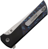North Mountain Blades Chop 2 Button Lock Blue Carbon Fiber Folding Copper SLD-MAGIC Knife 2407BLCF5