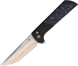 North Mountain Blades Chop 2 Button Lock Blue Carbon Fiber Folding Copper SLD-MAGIC Knife 2407BLCF5