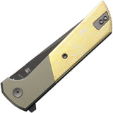 North Mountain Blades Chop 2 Button Lock Copper & Aluminum Folding SLD-MAGIC Knife 2407CDMD