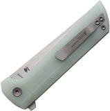 North Mountain Blades Chop 2 Button Lock Jade G10 Folding SLD-Magic Pocket Knife 2407J