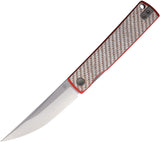 North Mountain Blades Kaiken Red & Gray Carbon Fiber Folding SLD-Magic Knife 250221