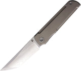 North Mountain Blades Chop Classic Gray Titanium Folding SLD-MAGIC Knife 2505DT