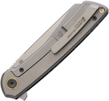 North Mountain Blades Echo Framelock Snow Carbon Fiber & Titanium Folding SLD-MAGIC Knife 2506WB