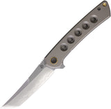North Mountain Blades Zero Framelock Gray Titanium Folding SLD-MAGIC Knife 2507H