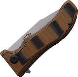 North Mountain Blades Lucky Dog Linerlock Black & Tan G10 Folding SLD-MAGIC Pocket Knife 2524TN