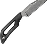Outdoor Edge Pivot Black Smooth TPR 8Cr13MoV Fixed Blade Knife PKWC2C