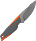 Outdoor Edge Vantex 3.5" Gray & Orange GFN 7Cr17MoV Fixed Blade Knife VNTXDPC