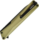 Oknife AION Linerlock Olive Green Aluminum Folding Nitro-V Pocket Knife AIONOG