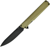 Oknife AION Linerlock Olive Green Aluminum Folding Nitro-V Pocket Knife AIONOG