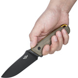 Oknife Fortitude 2 Limited Edition Green Micarta & G10 S35VN Fixed Blade Knife w/ Sheath FORTITUDE2