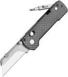 Oknife Otacle U1 Pro Rail Lock Black G10 & Carbon Fiber Folding SK5 Pocket Knife U1PROCFO