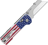 Oknife Otacle U1 Pro Rail Lock Stars & Stripes G10 Folding SK5 Carbon Steel Knife U1PROSS