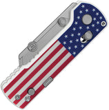 Oknife Otacle U1 Pro Rail Lock Stars & Stripes G10 Folding SK5 Carbon Steel Knife U1PROSS