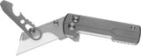 Oknife Otacle U1 Utility Button Lock Gray Titanium Folding Pocket Knife U1TI
