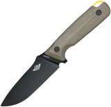Oknife Fortitude 2 Limited Edition Micarta & G10 Folding Pocket Knife FORT2BK