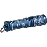 Olight i3E Blue Porcelain 2.38" Mini Keychain Flashlight TI3EBP