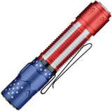 Olight Warrior 3S Tactical Red White & Blue 5.5" Flashlight WR3SSTSTR