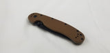 Ontario RAT 1 Coyote Brown Black Folding Pocket Knife Serrated AUS-8 - 8847cb