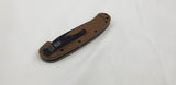 Ontario RAT 1 Coyote Brown Black Folding Pocket Knife Serrated AUS-8 - 8847cb