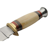 Rite Edge Silver Stream Hunter Pakkawood Stainless Fixed Blade Knife 203441