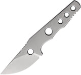 Petrified Fish Bison Stonewash 14C28N Fixed Blade Neck Knife w/ Sheath E13W