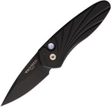 Pro Tech Automatic Sprint Knife Button Lock Blackout Aluminum S35VN Blade K2937