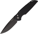 Pro Tech Automatic TR3 Knife Button Lock Black Aluminum 154CM Drop Pt Blade T3103