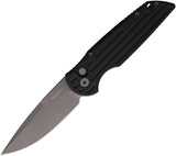 Pro Tech Automatic TR3 Knife Button Lock Black Aluminum 154CM Drop Pt Blade KTR3