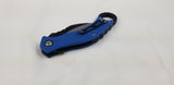 QSP Eagle Blue Folding Hawkbill Karambit Knife 120d