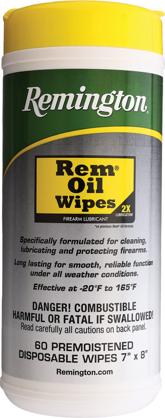 Remington Rem-Oil Wipes (60 Count) 18384