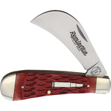 Remington 2023 Hawbill Bullet Red Jigged Bone Folding 440 Stainless Pocket Knife 693