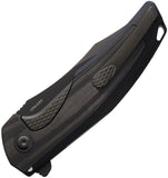 Reate Knives Jack Jr Framelock Blackout Aluminum & Carbon Fiber Folding S30V Knife 199