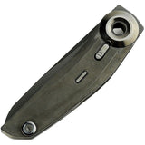 Reate Knives VK-Tron Detent Action Lock Black Titanium Folding M390 Knife 217