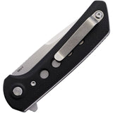 Reate Knives PL-XF Pivot Lock Black Micarta Folding Stonewash Nitro-V Knife PLXF11