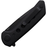 Reate Knives PL-XF Pivot Lock Black Micarta Folding Black PVD Nitro-V Knife PLXF12