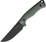 RUIKE F186 Green Canvas Micarta D2 Steel Fixed Blade Knife w/ Sheath F186MG