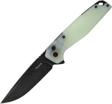 RUIKE P873 Button Lock Jade G10 Folding 14C28N Sandvik Pocket Knife P873C