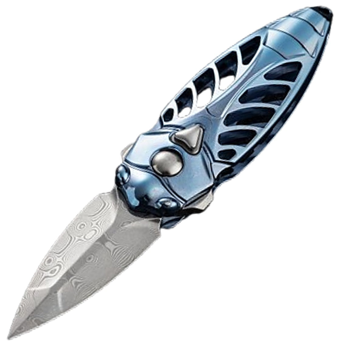 Rike Knife Mini Cicada B Button Lock Folding Pocket Knives