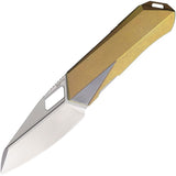 REMETTE Woodpecker Linerlock Gold Titanium Folding Bohler M390 Knife TRTWPG