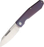 REMETTE Squirrel Slip Joint Purple Titanium Folding Bohler M390 Pocket Knife TDPC