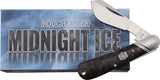 Rough Rider Midnight Ice Cotton Sampler Black Carbon Fiber Folding Stainless Pocket Knife 1997