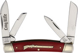 Rough Rider Long Rifle Congress Red Smooth Bone Folding Stainless Pocket Knife 2617