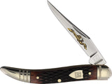 Rough Ryder 30th Anniversary Lil Toothpick Brown Bone Folding Stainless Pocket Knife 2626