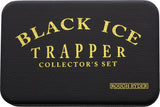 Rough Rider Midnight Pearl Trapper Black Swirl Folding Stainless 3pc Pocket Knife Set 2691