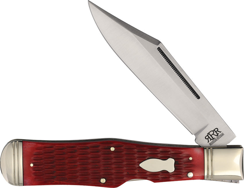 Rough Ryder Reserve Large Coke Bottle Red Jigged | Premium Pocket