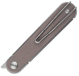 Real Steel Iris Front Flipper Linerlock Coyote Tan G10 Folding 12C27 Pocket Knife 8061BC