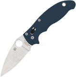 Spyderco Manix 2 Ball Bearing Lock Cobalt Blue G10 Folding CPM-SPY27 Knife 101GPCBL2