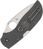 Spyderco Chaparral Lightweight Lockback Gray FRN Folding CTS-XHP Serrated Knife 152SGY